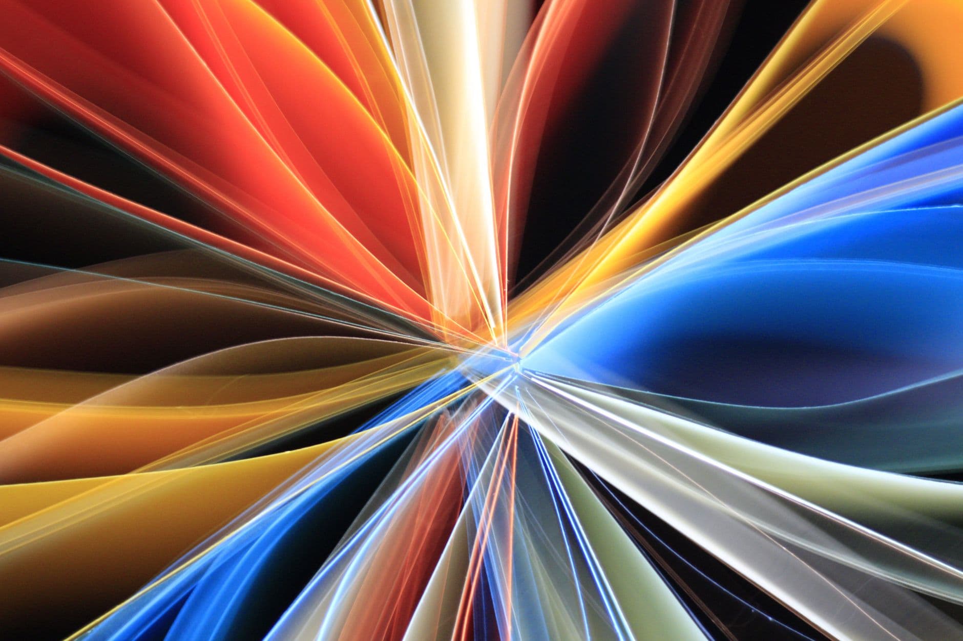 Colorful abstract design featuring dynamic light streaks in vivid motion.
